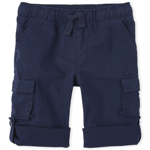 

s Baby And Toddler Boys Roll Up Pull On Cargo Pants - Blue - The Children's Place