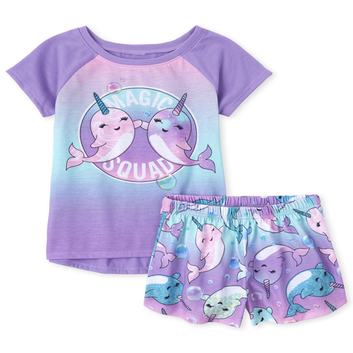 

s Narwhal Pajamas - Pink - The Children's Place