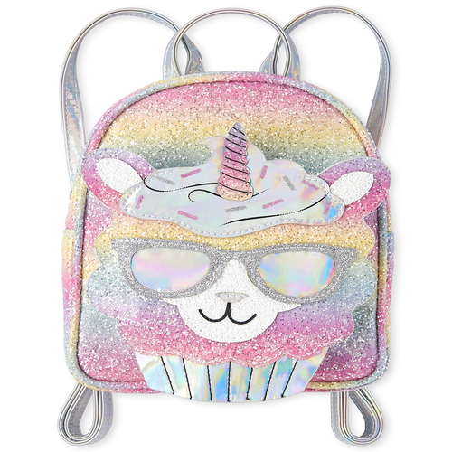 

Girls Glitter Rainbow Llamacorn Mini Backpack - Multi - The Children's Place