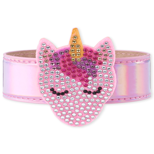 

Girls Rhinestud Unicorn Slap Bracelet - Multi - The Children's Place