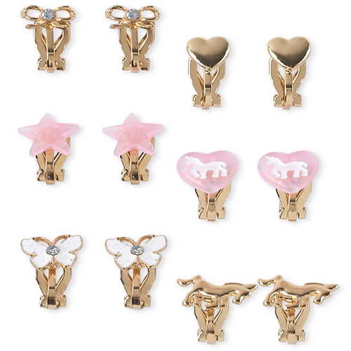 

Girls Unicorn Clip On Earrings 6-Pack - Multi - The Children's Place