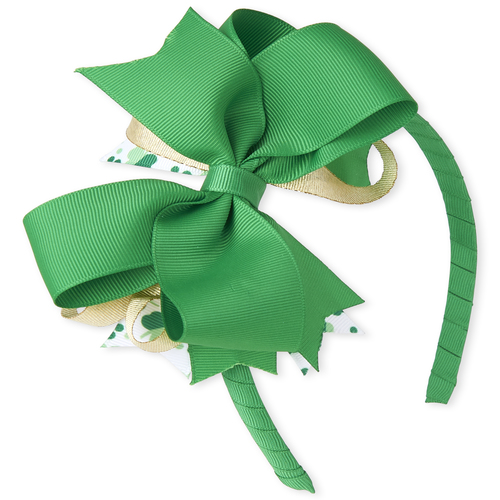 

Girls St. Patrick's Day Bow Headband - Green - The Children's Place