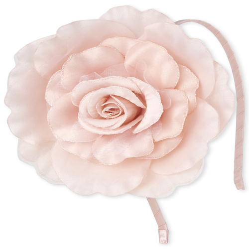 

Girls Glitter Flower Headband - Pink - The Children's Place