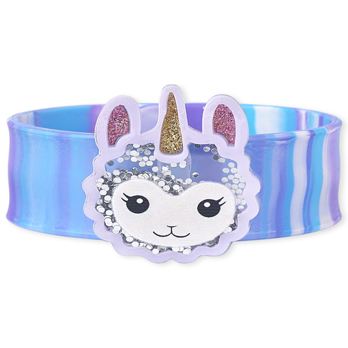 

Girls Shakey Llamacorn Tie Dye Slap Bracelet - Multi - The Children's Place