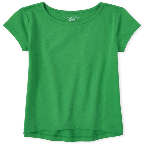 

Girls Basic Layering Tee - Green T-Shirt - The Children's Place