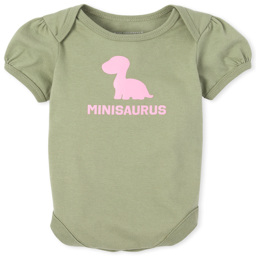 

Newborn Baby Matching Family Dino Graphic Bodysuit - Green - The Children's Place