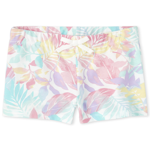 

Girls Mix And Match Print Shorts - White - The Children's Place