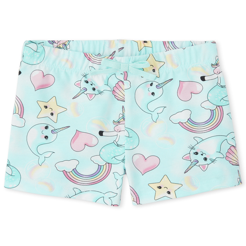 

Girls Mix And Match Print Shorts - Blue - The Children's Place