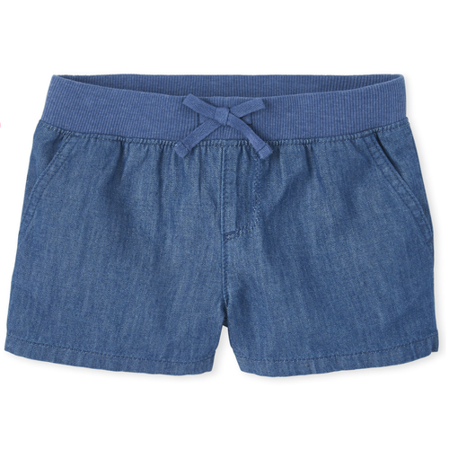 

Girls Denim Pull On Shorts - The Children's Place