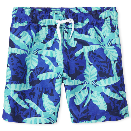 

Boys Boys Palm Swim Trunks - Blue - The Children's Place