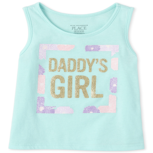 

s Baby And Toddler Mix And Match Glitter Tank Top - Blue - The Children's Place