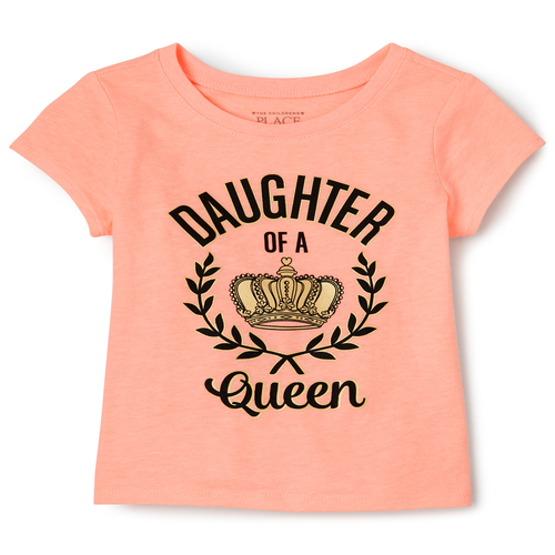 

s Baby And Toddler Mommy And Me Queen Matching Graphic Tee - Pink T-Shirt - The Children's Place