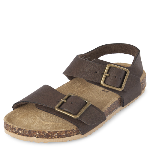 

Baby Boys Toddler Boys Double Strap Sandals - Brown - The Children's Place