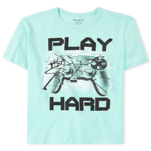 

Boys Boys Video Game Graphic Tee - Green T-Shirt - The Children's Place