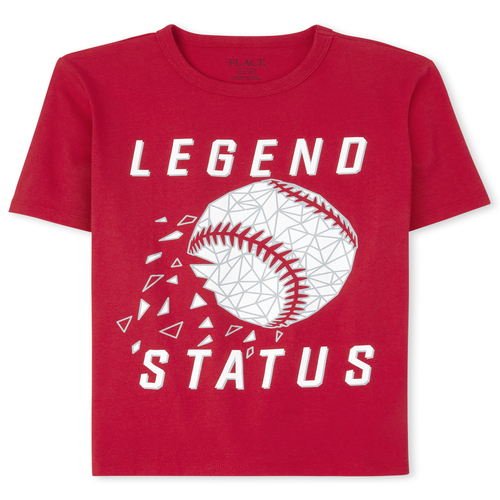 

Boys Boys Baseball Graphic Tee - Red T-Shirt - The Children's Place