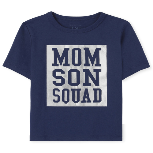 

s Baby And Toddler Boys Matching Family Foil Squad Graphic Tee - Blue T-Shirt - The Children's Place