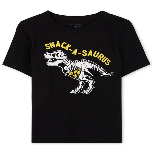 

s Baby And Toddler Boys Dino Graphic Tee - Black T-Shirt - The Children's Place