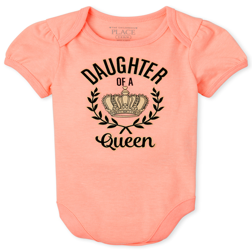 

s Baby Mommy And Me Queen Matching Graphic Bodysuit - Pink - The Children's Place