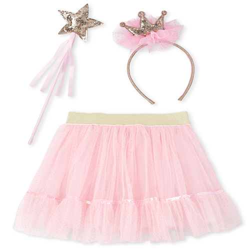 

Girls Birthday Glitter Crown 3-Piece Accessories Set - Pink - The Children's Place