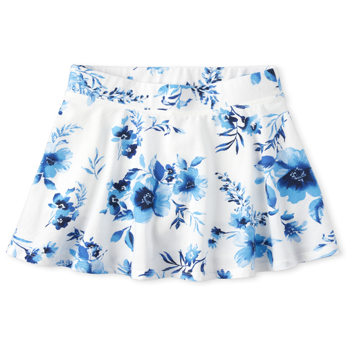 

s Mix And Match Floral Skort - Blue - The Children's Place