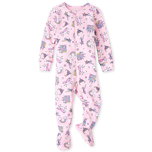 

s Baby And Toddler Daddy's Princess Snug Fit Cotton One Piece Pajamas - Pink - The Children's Place