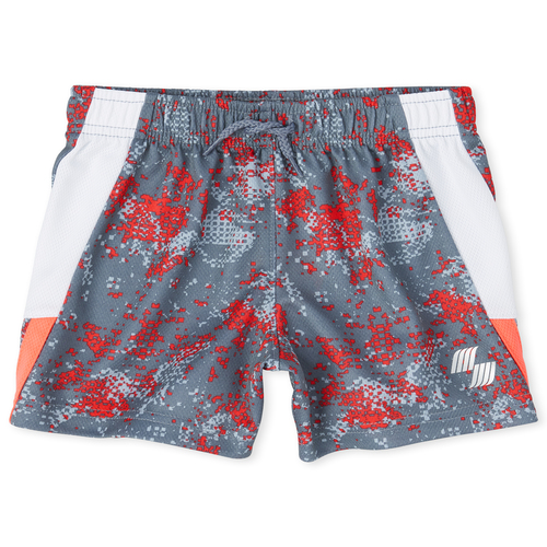 

s Baby And Toddler Boys Mix And Match Print Performance Basketball Shorts - Orange - The Children's Place