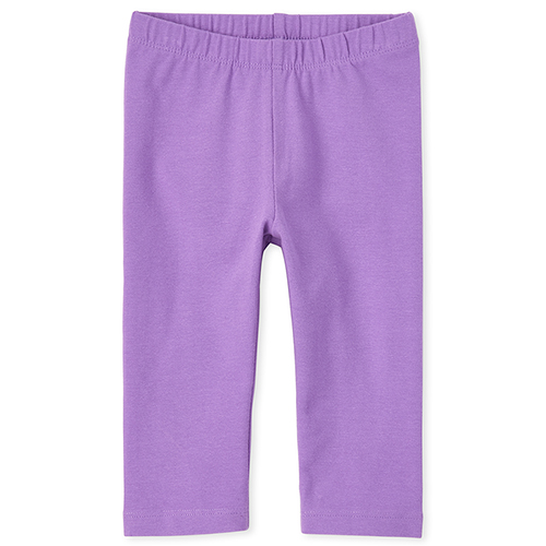 

Baby Girls Baby And Toddler Capri Leggings - Purple - The Children's Place