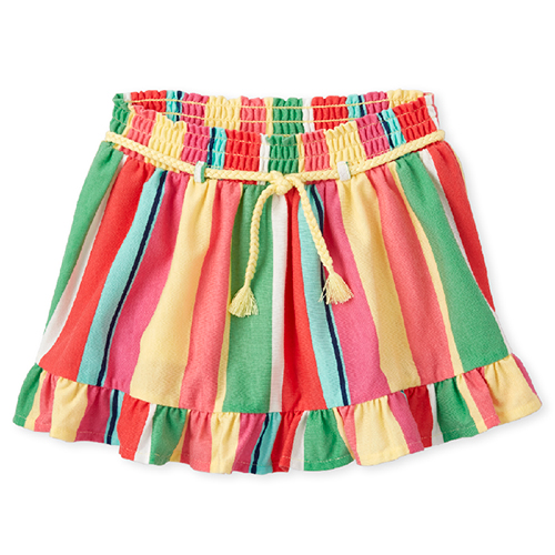 

s Baby And Toddler Striped Skort - Orange - The Children's Place