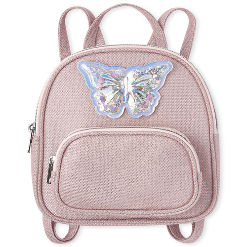 

Girls Shakey Glitter Butterfly Mini Back - Pink - The Children's Place