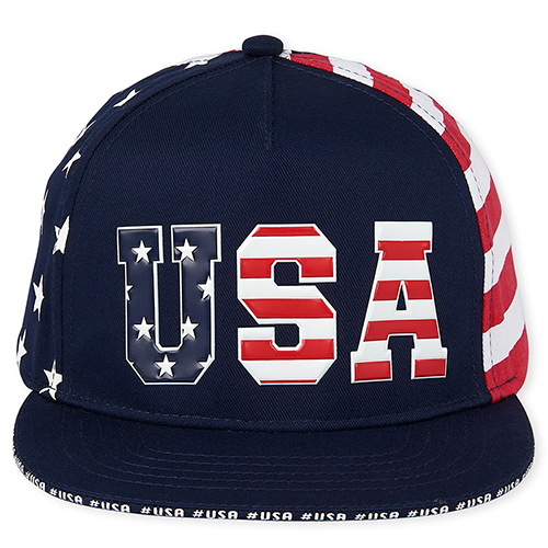 

Boys Boys Americana Usa Striped Baseball Hat - Blue - The Children's Place