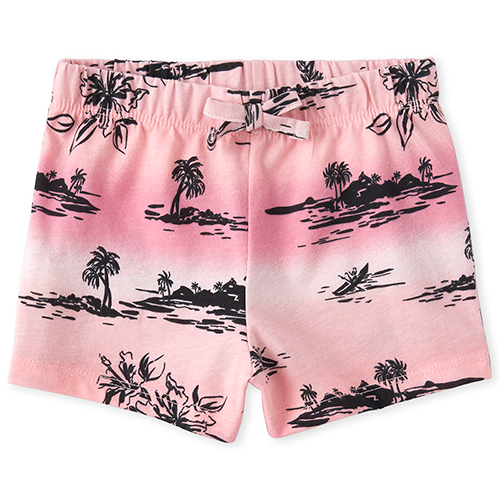 

Newborn Baby And Toddler Mix And Match Print Shorts - Pink - The Children's Place