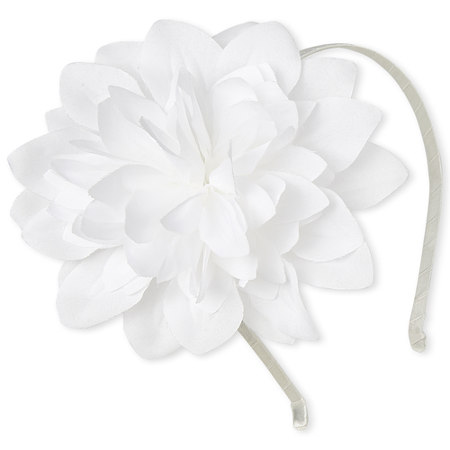 

Girls Flower Headband - White - The Children's Place