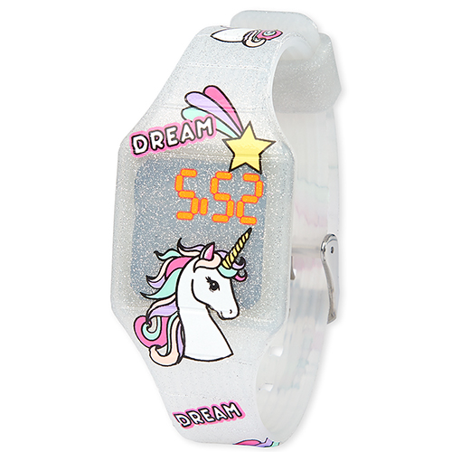 

Girls Glitter Unicorn Digital Watch - Multi - The Children's Place