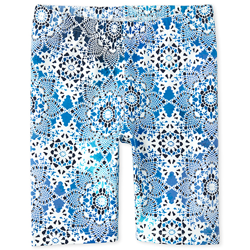 

Girls Mix And Match Print Bike Shorts - Blue - The Children's Place