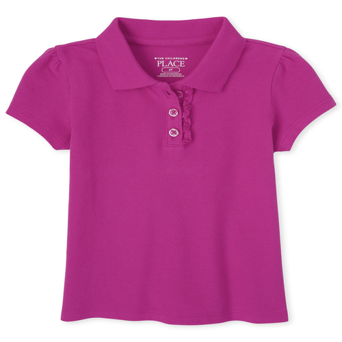 

s Toddler Uniform Pique Polo - Pink - The Children's Place