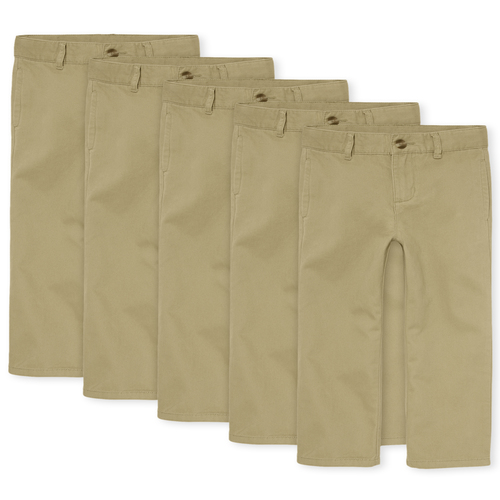 

Boys Boys Uniform Chino Pants 5-Pack - Tan - The Children's Place