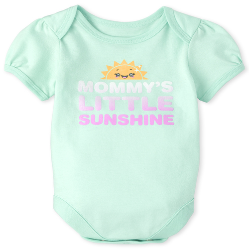 

s Baby Mommy's Sunshine Graphic Bodysuit - Green - The Children's Place