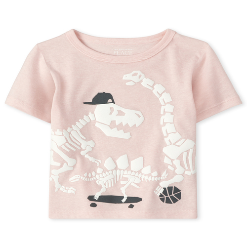 

s Baby And Toddler Boys Sports Dino Graphic Tee - Pink T-Shirt - The Children's Place