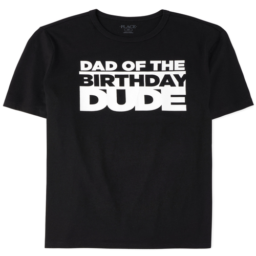 

Mens Matching Family Birthday Graphic Tee - Black T-Shirt - The Children' Place