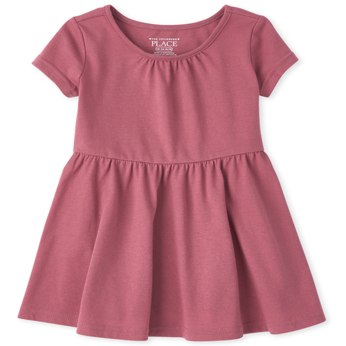 

s Toddler Essential Skater Dress - Pink - The Children's Place