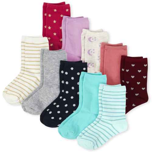 

s Crew Socks 10-Pack - Multi - The Children's Place