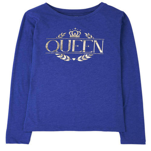 

Womens Matching Family Foil Royal Graphic Tee - Blue T-Shirt - The Children' Place