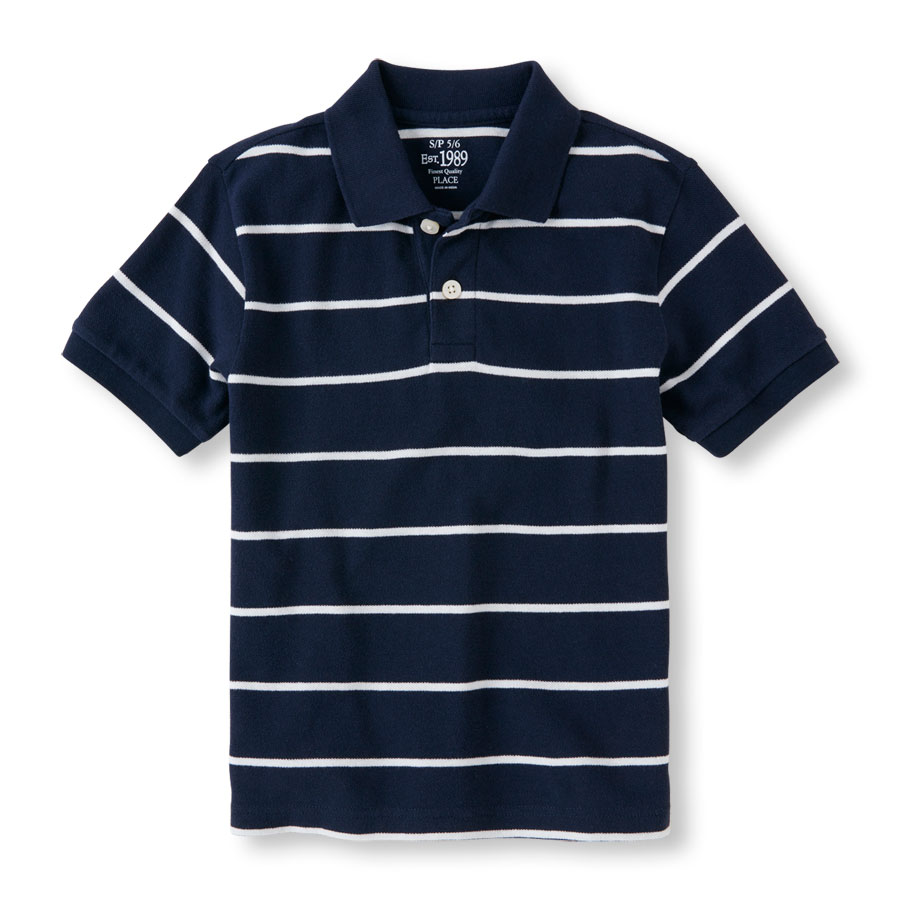 Boys Short Sleeve Thin Striped Polo | The Children's Place