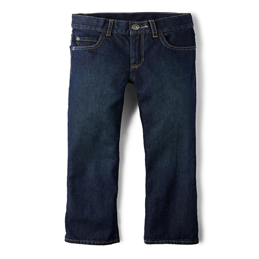 Boys Basic Bootcut Jeans - Authentic Wash | The Children's Place