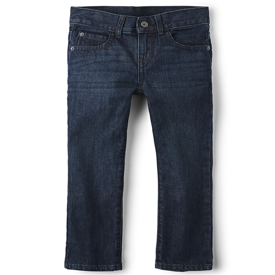 Boys Basic Straight Jeans - Deep Blue Wash | The Children's Place