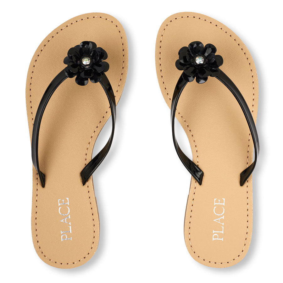 Girls 3D Faceted Flower Flip Flop | The Children's Place