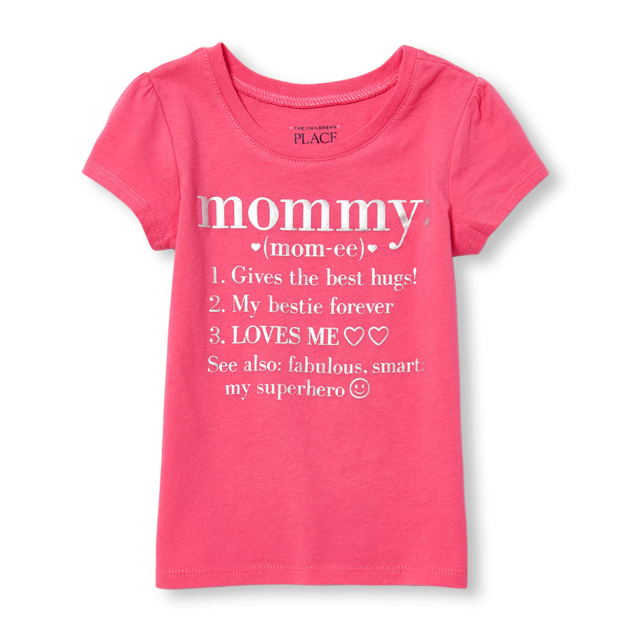 Toddler Girls Short Sleeve 'Mommy' Definition Graphic Tee | The ...