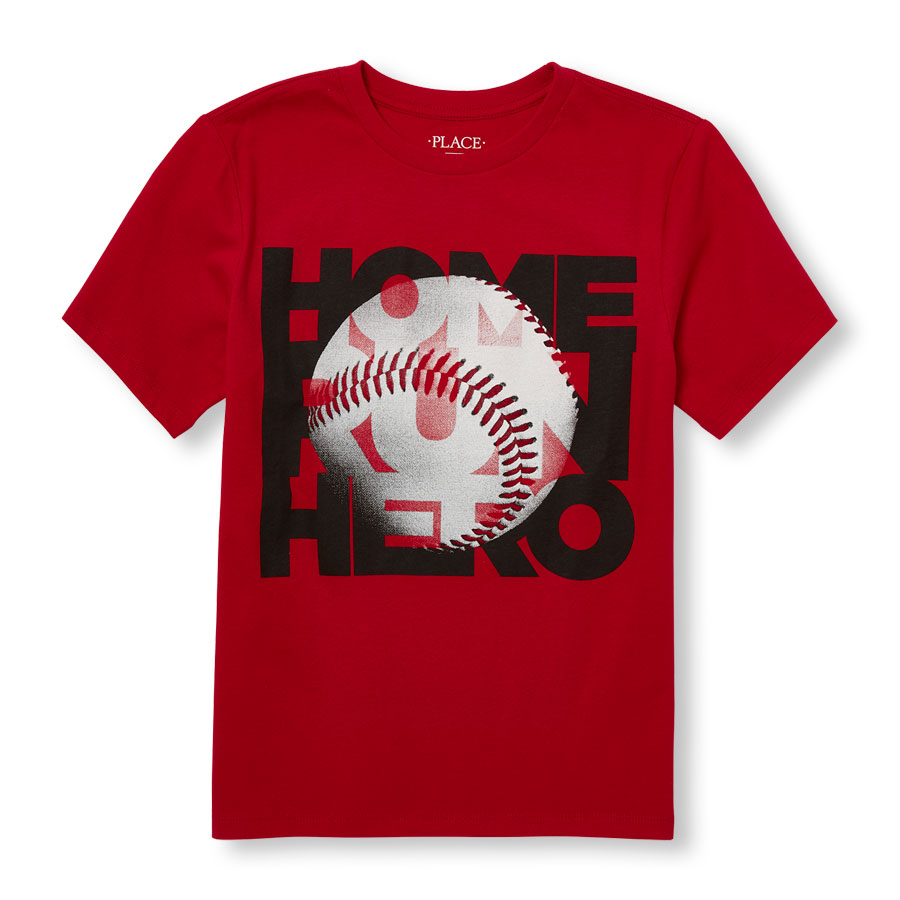 Boys Long Sleeve 'Home Run Hero' Baseball Graphic Tee | The Children's ...